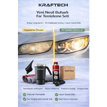 Kraftech Oto - Araba Far Temizleme ve Parlatma