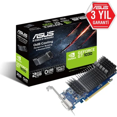 Asus GT1030-SL-2G-BRK 2GB GDDR5 Oyun Ekran Kartı 64BIT 1xHDMI 1xDVI Sessiz