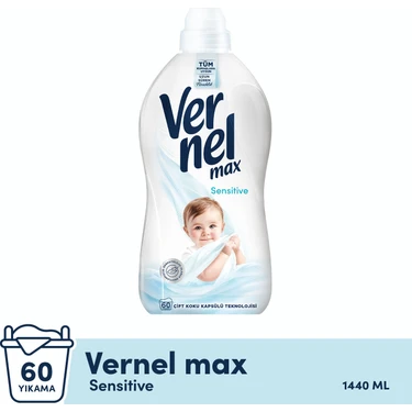 Vernel Max Konsantre Çamaşır Yumuşatıcısı 1440ML (60 Yıkama)