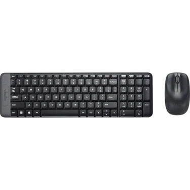 Logitech MK220 Q Tr Siyah Kablosuz Klavye Mouse