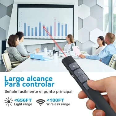 TeknoKapsül Sunum Kumandası Laser Pointer Kablosuz Lazer Sunum Kalemi Tak Çalıştır