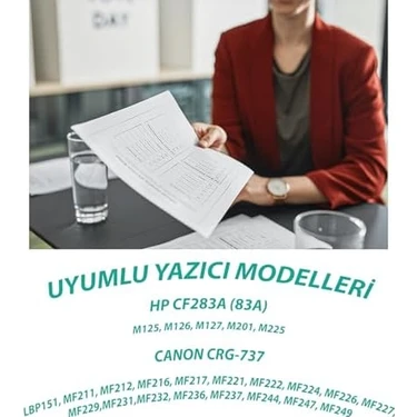 TeknoKapsül Ysy CF283A M125 M126 M201 M225 1500 (1.5k) Sayfa Verimli Muadil Toner