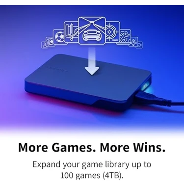 TeknoKapsül Canvio Gaming 1tb Taşınabilir Harici Sabit Disk, USB 3.2, Play Station ve Xbox Için,