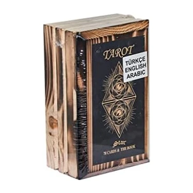 TeknoKapsül Star Oyun Aletleri Tarot Oyun Kartı Ahşap