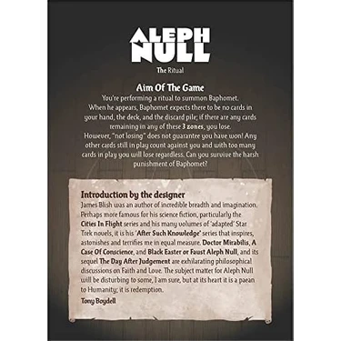 TeknoKapsül Capstone Games Aleph Null - Bitirme Oyunları, Tek Oyunculu Kart Oyunu - Güverte