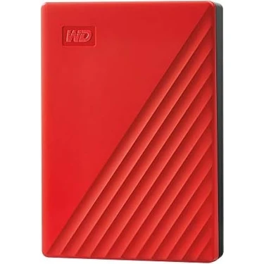 TeknoKapsül Wd 4tb My Passport Taşınabilir Harici Hard Disk, Kırmızı, BPKJ0040BRD,