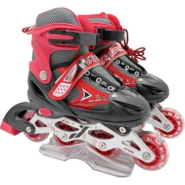 Vardem Işıklı Ayarlanabilir (Alıştırma ve Sıralı) Paten M Boy (34-37