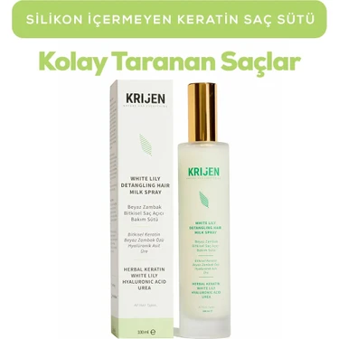 Krijen Beyaz Zambak Bitkisel Saç Açıcı Bakım Sütü 100 ml - Bitkisel