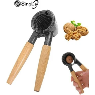 Single Ahşap Saplı Kuruyemiş Kıracağı Ceviz, Badem, Fındık Için Pratik