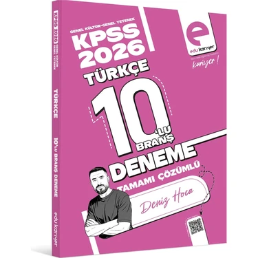 Edu Kariyer Deniz Hoca 2026 Kpss Türkçe 10'lu Branş Deneme Tamamı