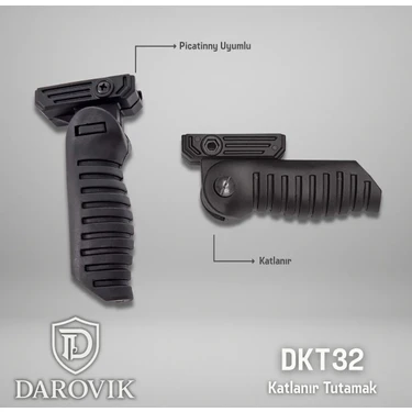 Darovik DKT32 Katlanır Tutamak El Kundağı (Picatinny Ray