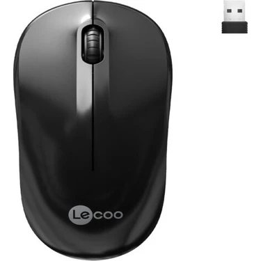 Kaia Life Lenovo Lecoo WS206 Kablosuz 1200DPI+3 Tuşlu Siyah