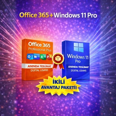 Microsoft Office 365 Hesabı + Windows 11 Pro | Kurulum Destekli | Anında Teslim | 2026 Güncel ve