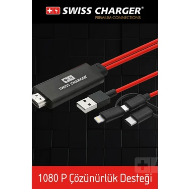 Swiss Charger SCV-30043 Universal Bağlantı Tipi iOS ve Fiyatı