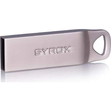 Syrox 32 GB Metal 2 USB Bellek SYX-UM32 Hızlı Okuma 20 MB/s ile Fotoğraf ve Video