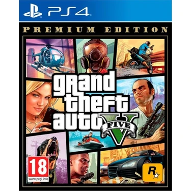 Rockstar Games GTA 5 Premium Edition PS4 Aksiyon Oyun FPS Yetişkinler için Multiplayer Desteği ile