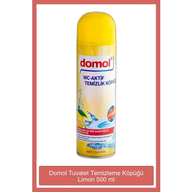 Domol Limon Özlü Tuvalet Temizleyici Köpük 500 ml - Derinlemesine Etkili