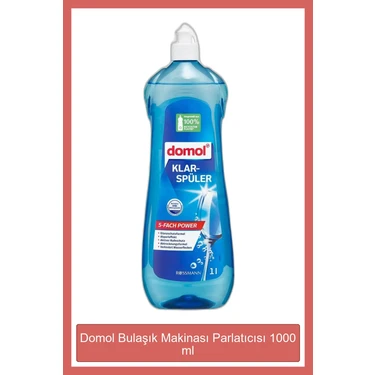 Domol Kokusuz Bulaşık Makinesi Parlatıcı 1 lt - Mükemmel Parlaklık ve Kireç Lekelerine Karşı Etkili