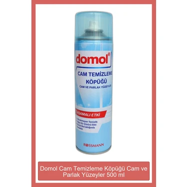 Domol Ferah Kokulu Cam Temizleme Köpüğü 500 ml - Cam ve Parlak Yüzeyler için Lekesiz