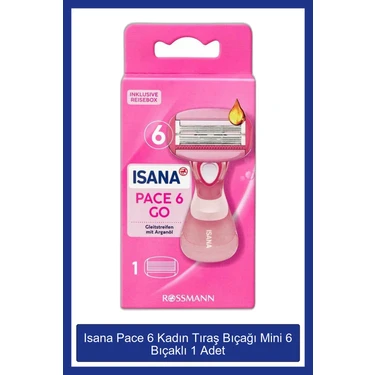 Isana Pace 6 Kadın Tıraş Bıçağı - 6 Bıçaklı 1