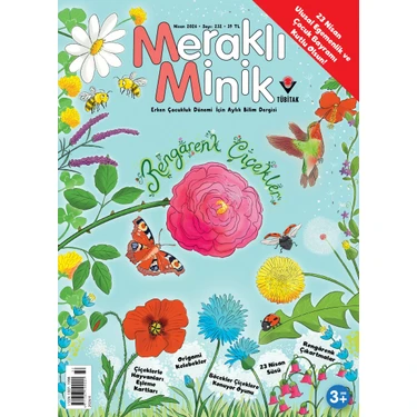 Tübitak Yayınları Meraklı Minik Dergi Nisan 2026 (3-6