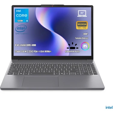Lenovo IP3 83K100Q0TR i5-13420H 8GB DDR5 256GB SSD WUXGA 15.3" IPS