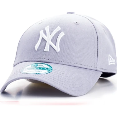 New Era Caps Şapka Pamuklu Malzeme ile Unisex Kullanıma Uygun Gri Renkli Günlük