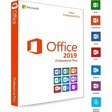 Orijinal Microsoft Office 2019 Pro Plus Dijital Lisans Ürün Anahtarı 1 Bilgisayar