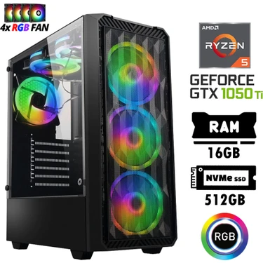Xaser Nano X40 Ryzen 5 5500 16GB Ram 512GB M.2 Nvme SSD 4gb Gtx 1050TI Oyuncu Hazır Tavsiye