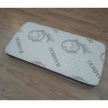 ALA Âlâ Bamboo Bebek Yatağı 50 x 100 cm Sünger Malzeme ile Ortopedik ve Sağlıklı