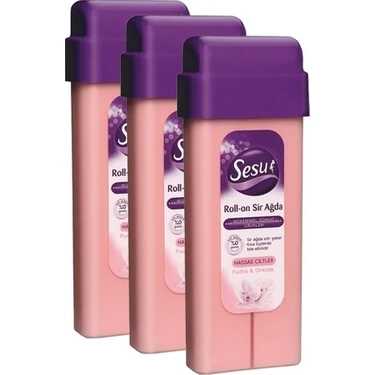 Sesu Roll-On Sir Ağda Hassas Ciltler İçin 100 ml 3'lü Pratik Kullanım