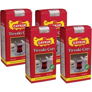 Çaykur Tiryaki Siyah Dökme Çay 4lü x 1 kg Doğal Yaprak Siyah Çay Kalitesi Türkiye