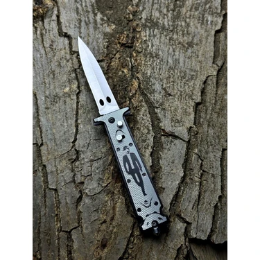 Özkurt Store Charlie Chaplin Tasarımlı Çakı Kemer Klipsli Paslanmaz Çelik Outdoor Kamp