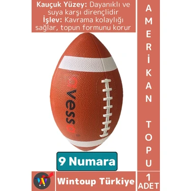 Wintoup #top Profesyonel Genç Yetişkin Maç Antreman Rugby Suya Dayanıklı Kauçuk Amerikan Futbol