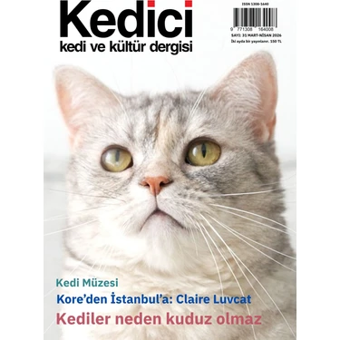 Kedici Dergisi Sayı: 31 Mart-Nisan 2026 Kültür Dergileri Türkiye Menşeli Bilgi ve