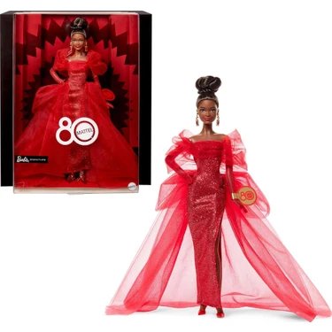 Barbie Mattel 80. Yıl Dönümü Koleksiyon Bebek Kumral