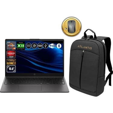 Hp 255R G10 Amd Ryzen 5-7535U 40GB Ram 2tb SSD 15.6" Fdos Notebook D0PK1AT ATL62 Çanta&mouse
