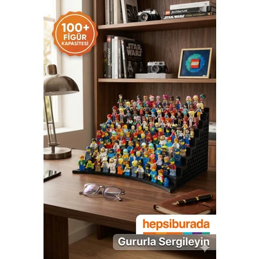 Art3 V2 Premium LEGO Minifigür Sergileme Standı - 117 Figür Kapasiteli - Geliştirilmiş Vidalasız