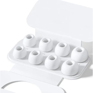 Caseonn Apple Airpods Pro 3 Uyumlu Yedek Silikon Kulaklık Ucu (4 Farklı Boy Xs/s/m/l) -
