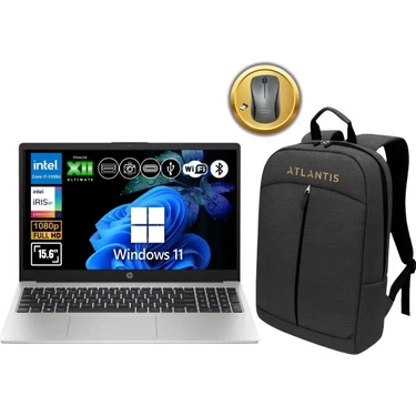 Hp 250 G10 I7-1355U 24GB Ram 2tb SSD 15.6" Full Hd W11PRO Notebook B2PH1ES ATL75 Çanta&mouse
