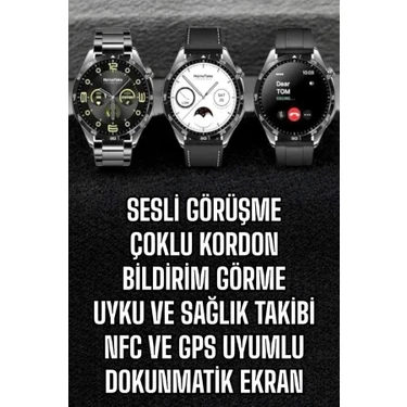 Kaia Life Akıllı Saat Titreşimli Pusula Nabız ve Tansiyon Ölçer Nfc