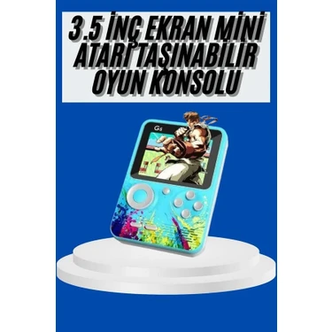 AyrStore Çocuklara Özel 4K Hd Retro Oyun Konsol El Atari Taşınabilir 500