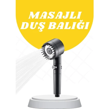 Hayat Store Duş Başlığı Yüksek Basınçlı Masaj Taraklı 3 Kademeli -