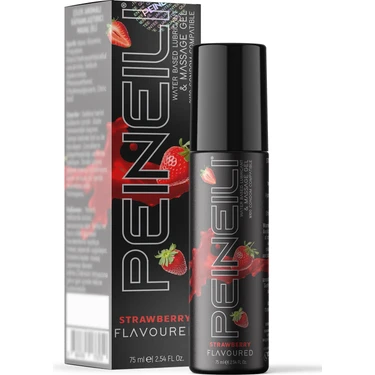 Çilekli Kayganlaştırıcı Jel Masaj Jeli Su Bazlı Strawberry Lubricant Massage Gel Water Based 75