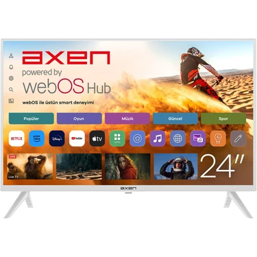Axen AX24LEDI262C-B 24" 60 Ekran Uydu Alıcılı HD Ready webOS Smart LED