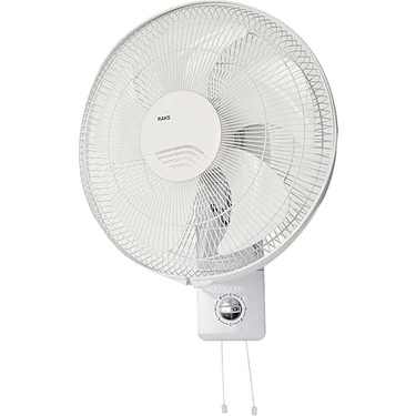 Raks Wf 16 Mx Duvar Vantilatörü 65 W Beyaz Renkli 5 Kollu Pervane ile Fonksiyonel