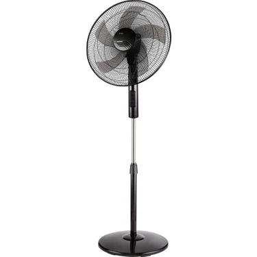 Raks Sf 18 Plus 65 W Güçlü Ayaklı Vantilatör Siyah Renk ile Geniş Salınım Açısı