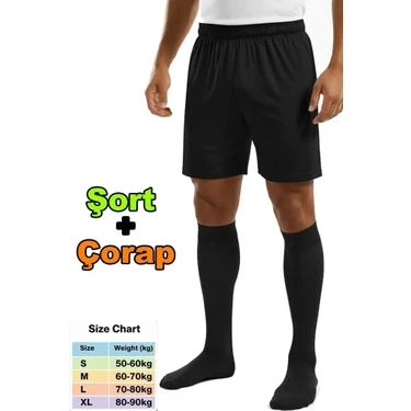 Liggo Halısaha Futbol Şortu Futbol Çorabı Forma Şortu Antrenman Şortu