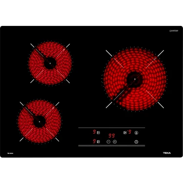 Teka - Tb 5303 - Ankastre Cam Seramik Elektrikli Ocak - 4500 W - Siyah - 60 cm -