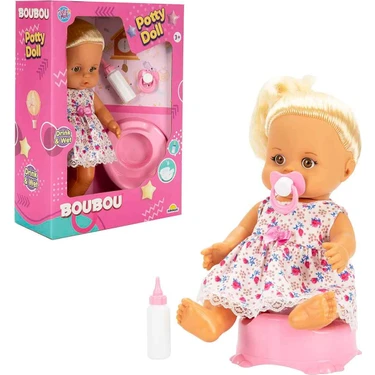 Boubou Altını Islatan Bebek Seti 30 cm - Pembe-Mavi